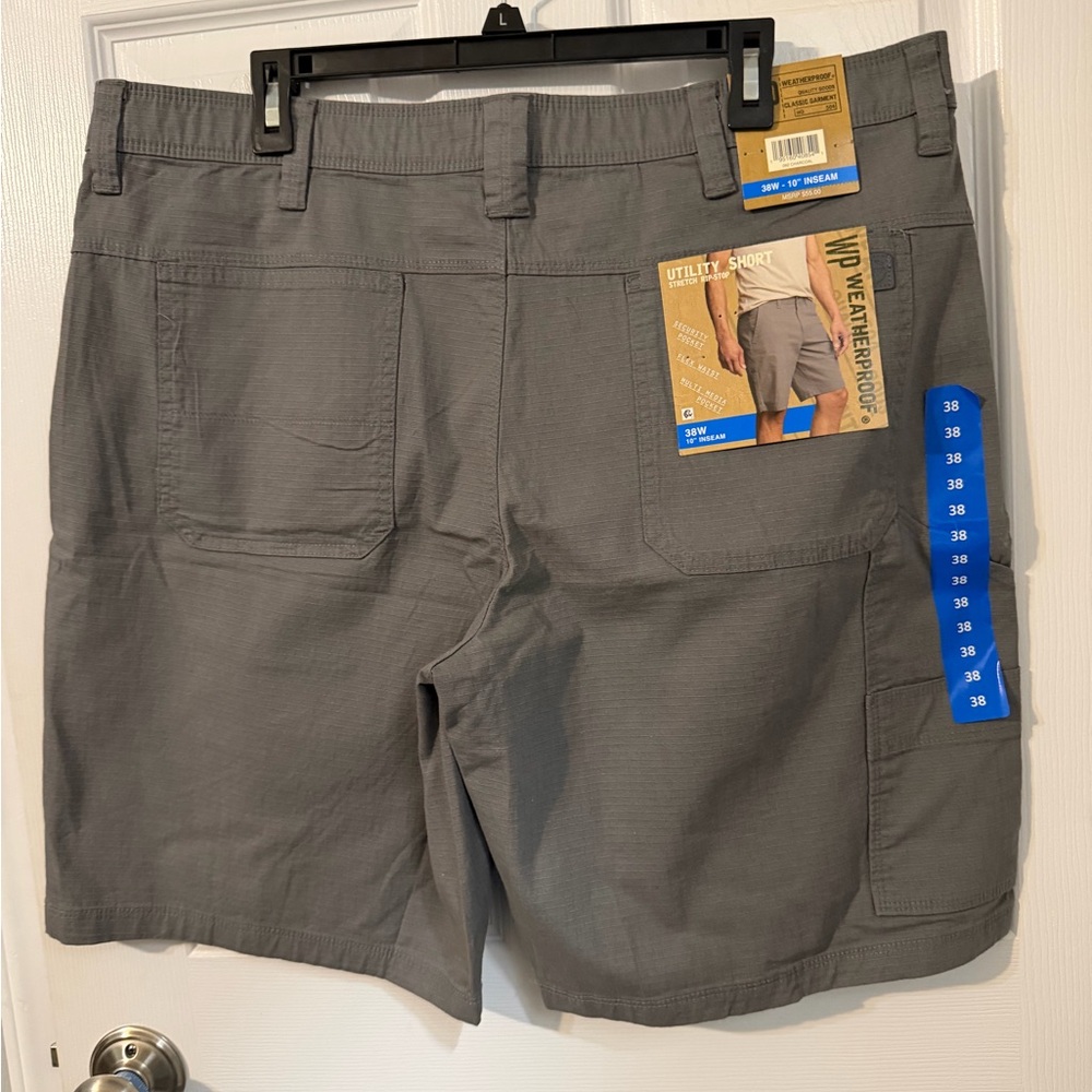 Men's Weatherproof charcoal utility shorts